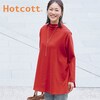 【ホットコット/Hotcott】微起毛モックネックロングチュニック