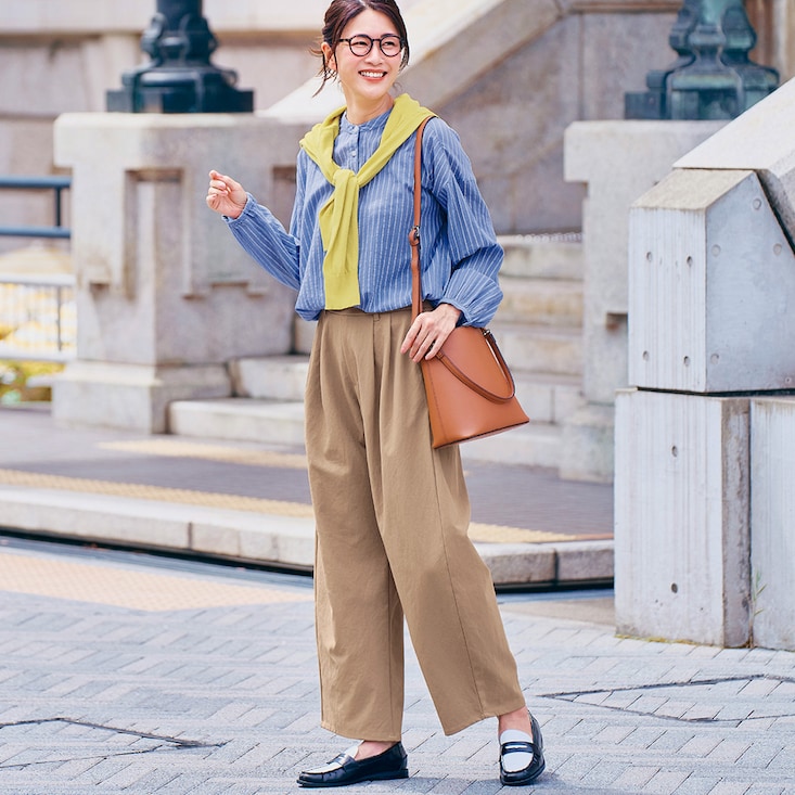 【期間限定特別価格】 すっきり見えを叶えるチノタックバレルハンサムパンツ