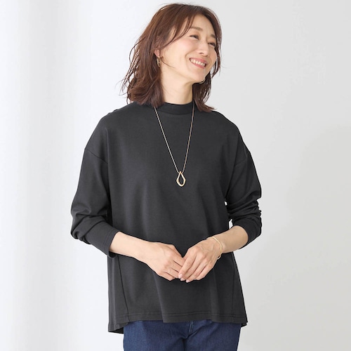 大人のための綿素材シルケット長袖チュニック