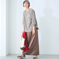 ブラウン着用