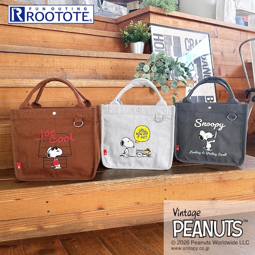 スクエア刺繍トートバッグ／ＩＰ．ＳＱ「スヌーピー」