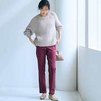 モデル身長170cm／Ｍ・股下72cm ※写真は撮影用のため股下+4cmになります。