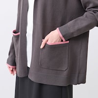 袖口やポケットから配色がのぞき、着るだけでスタイリングが決まる