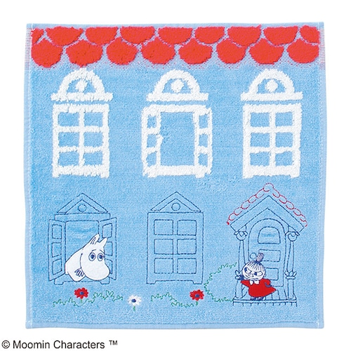 アップリケ刺繍がかわいい綿素材を使ったタオル「ムーミン」