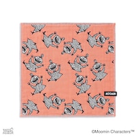 ガーゼタオルハンカチ　サーモンオレンジ（にこにこリトルミイ）　