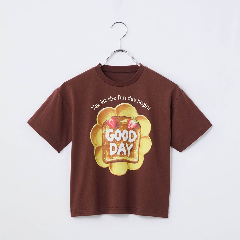 【LYKKE PARTY】フードフォトプリント半袖Tシャツ 【LYKKE PARTY】フードフォトプリント半袖Tシャツ