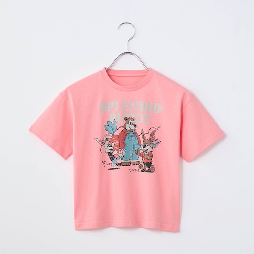 【LYKKE PARTY】アニマルモチーフプリント半袖Ｔシャツ