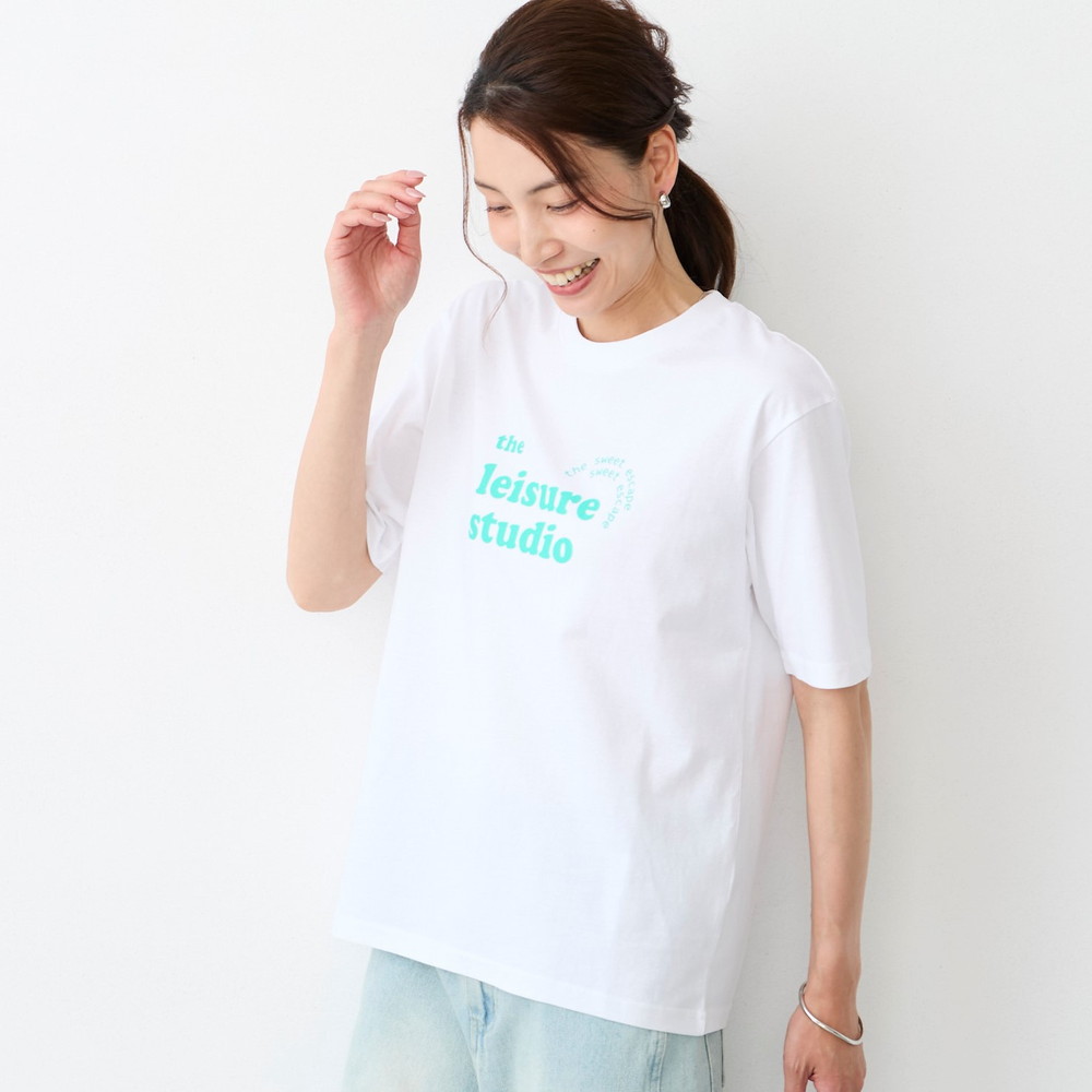 【ベルメゾン】ロゴプリント半袖Tシャツ