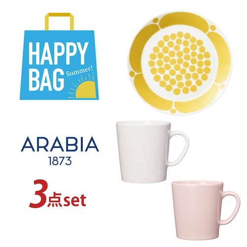 【数量限定】Arabia HAPPY BAG 3点セット