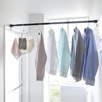 ランドリールームに付ければ、洗う、干すがその場で完結
