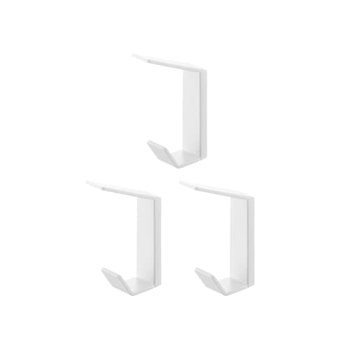 壁付け ダブルフック 3個組