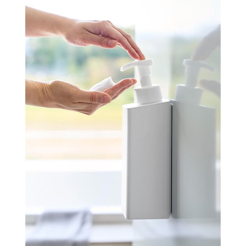 たっぷり洗剤が出る マグネットディスペンサー 泡タイプ