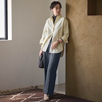 モデル身長173cm／M ※写真は撮影用のため股下+4cmになります。