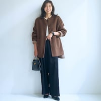 モデル身長165cm／S～M　ブラウン面