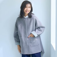 モデル身長165cm／S～M　ライトグレー面