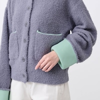 袖口とポケット口の配色が今っぽい雰囲気に