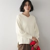 【スタイルノート/StyleNote】薄手であったかすっきり見えVネックニット