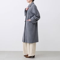 モデル身長168cm／M ※写真は撮影用のため着丈+6cmになります。