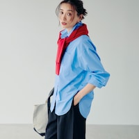 モデル身長168cm／M　※シャツのみ着用