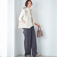 モデル身長168cm／M　※カットソーのみ着用