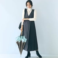 モデル身長169cm／M　※カットソーのみ着用