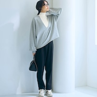 モデル身長170cm／M　※カットソーのみ着用