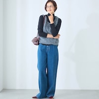 モデル身長168cm／M　※カットソーのみ着用