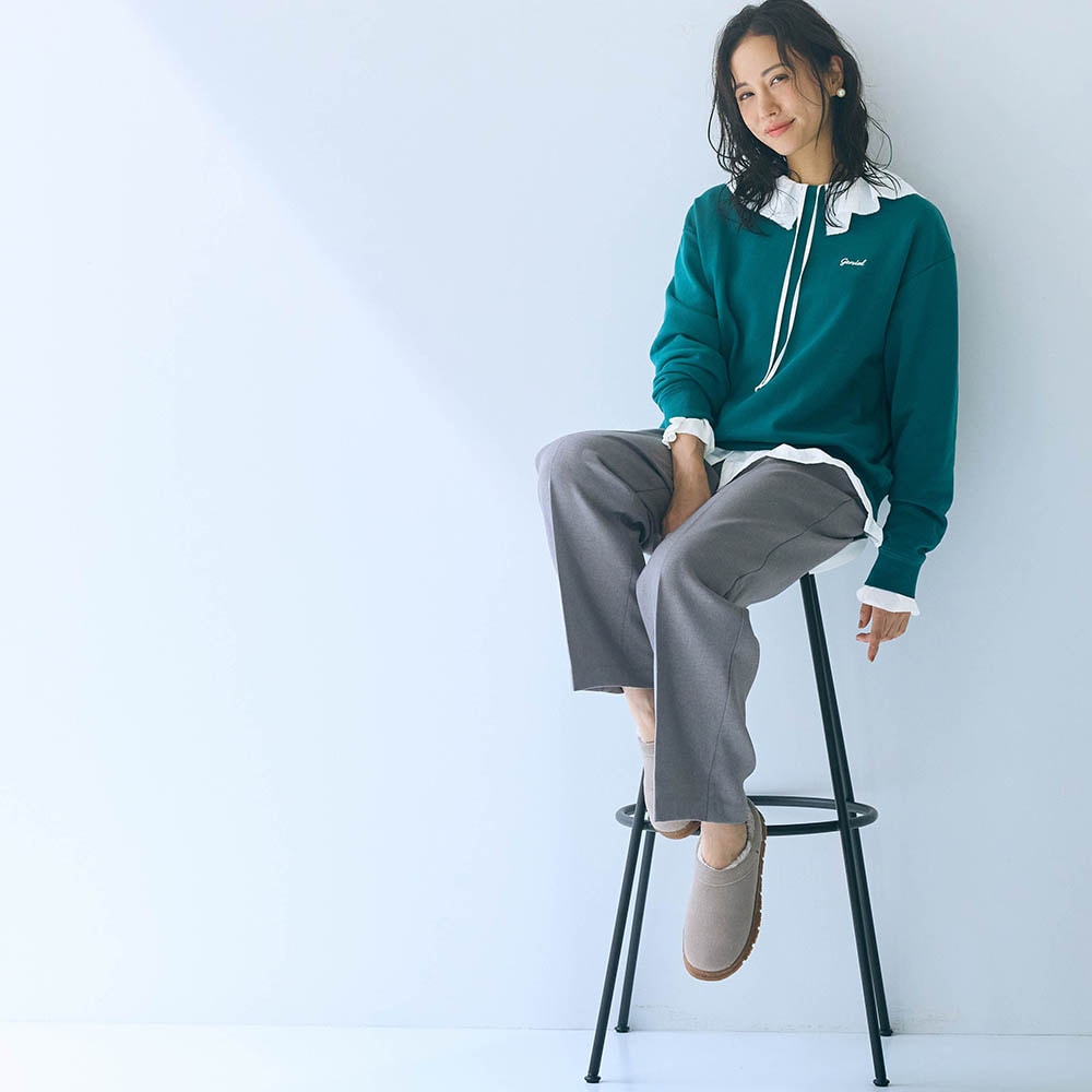 モデル身長165cm／M　※ブラウスのみ着用