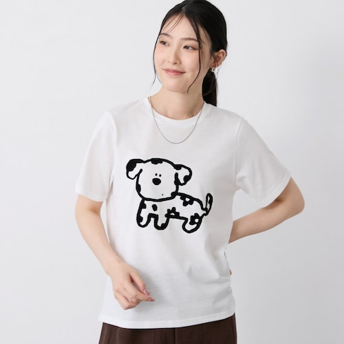 【misa】ダルメシアンフロッキーTシャツ