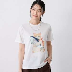 【ベルメゾン】【オノマイ】猫Tシャツ