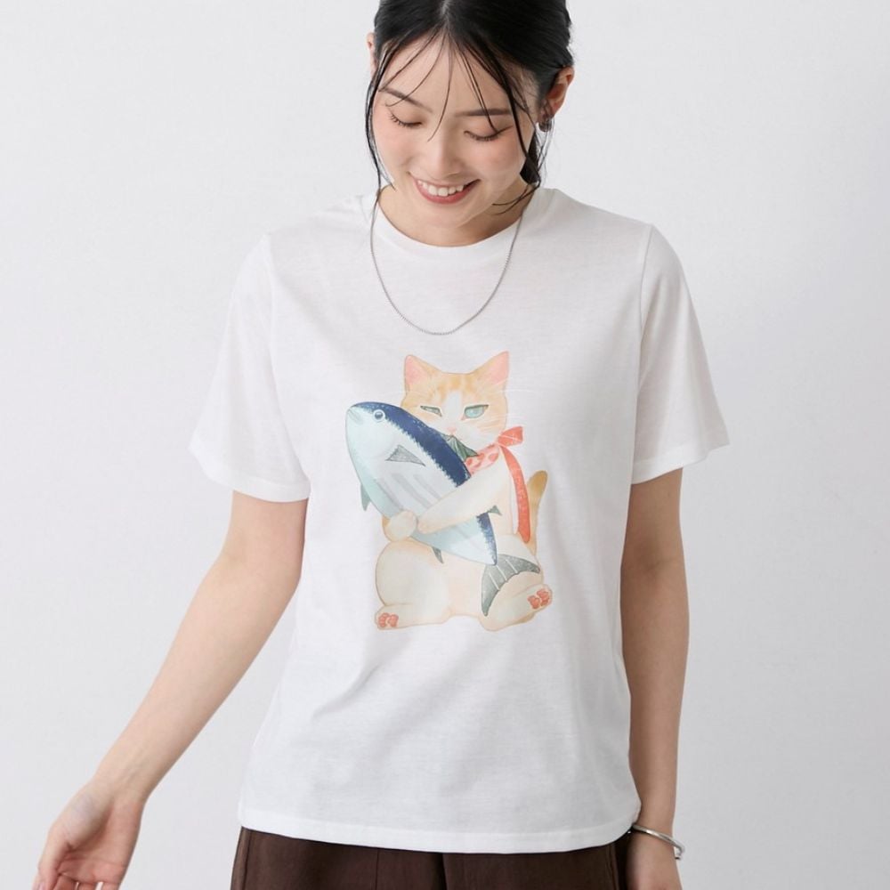 【8月7日再値下げ】 【オノマイ】猫Tシャツ 【8月7日再値下げ】 【オノマイ】猫Tシャツ