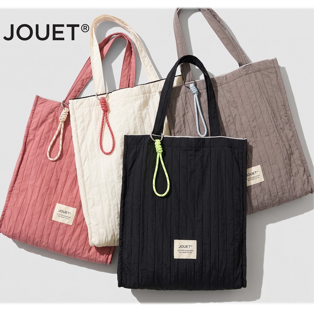 【ジョエット/JOUET】太プリーツ縦型トートバッグ【A4対応】