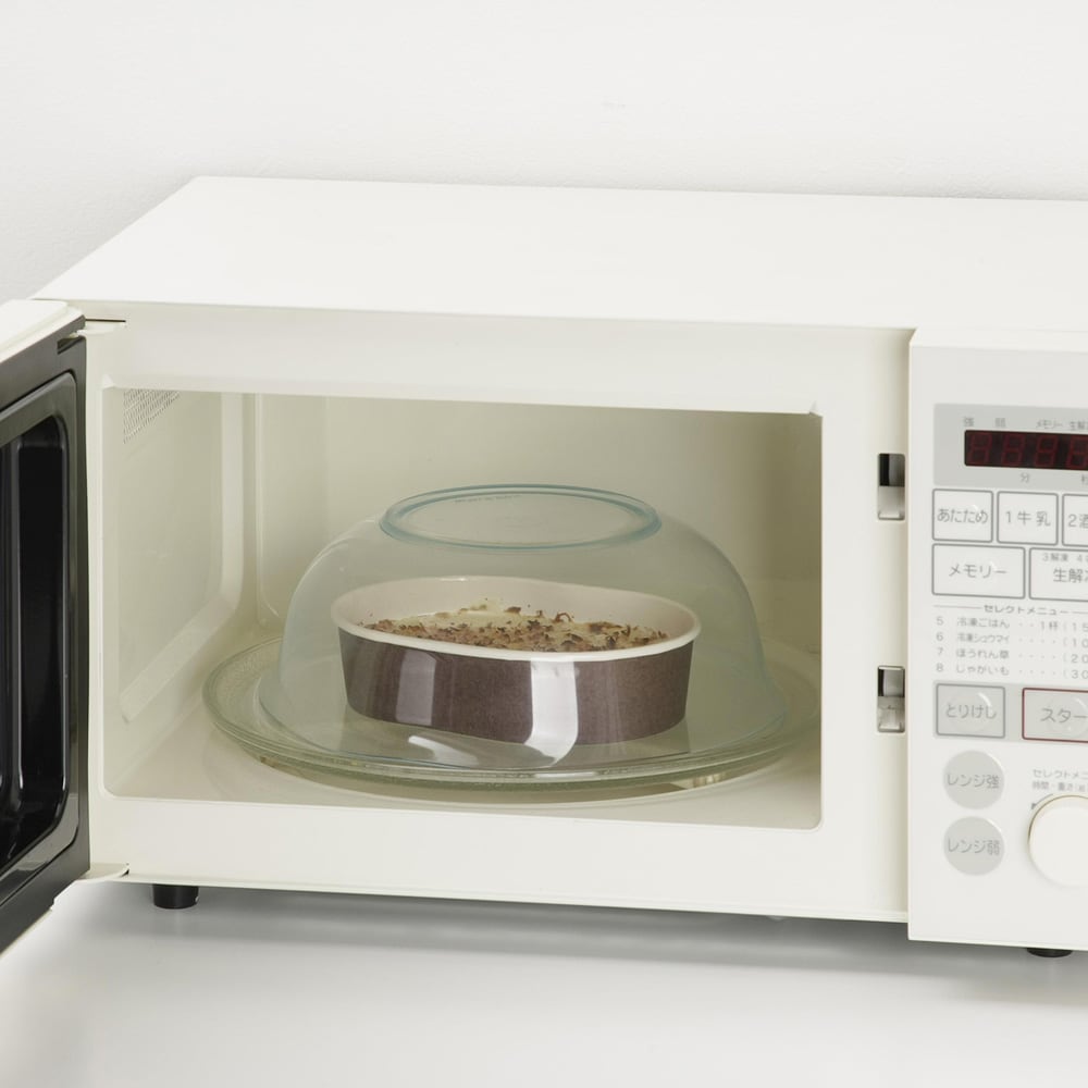 耐熱200度の素材なので電子レンジOK！フードカバーとしても活躍