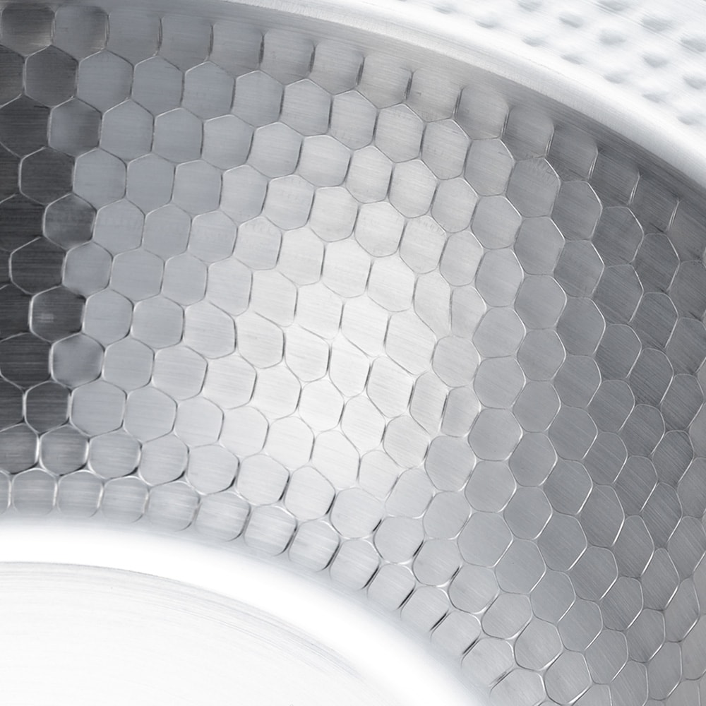 熱伝導率UPのための槌目が美しいスタイリッシュなデザイン