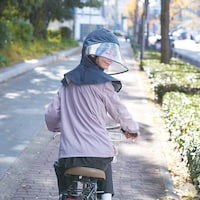 クリアツバは耳横までのワイドサイズで左右・後方確認もバッチリです