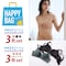 【HAPPY BAG】なめらかコットンノンワイヤーブラ3枚組