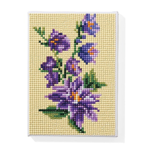 【クリアランス】【1回のみお届け】[クレマチス] ダイヤモンドフィックスで作るお花のアート手作りキット