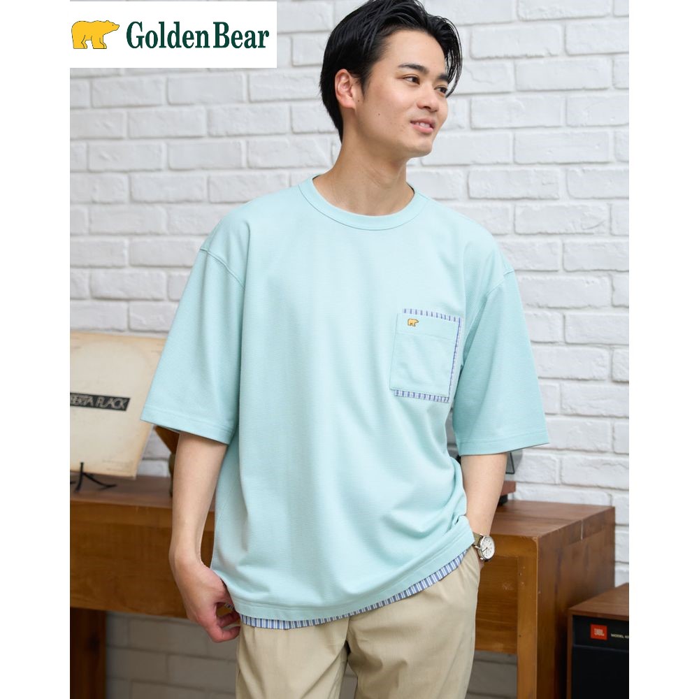【ゴールデンベアー/GOLDEN BEAR】ポケット付き半袖Tシャツ