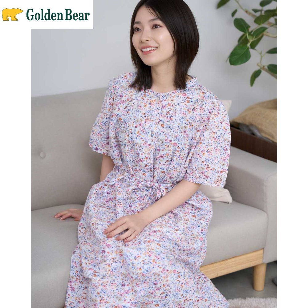 【ゴールデンベアー/GOLDEN BEAR】花柄プリントワンピースパジャマ