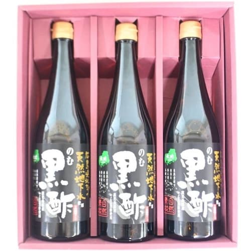 【フードロス対策】【20%OFF】 のむ黒酢（2倍濃縮タイプ）720ml×3本 （賞味期限2027年9月17日）