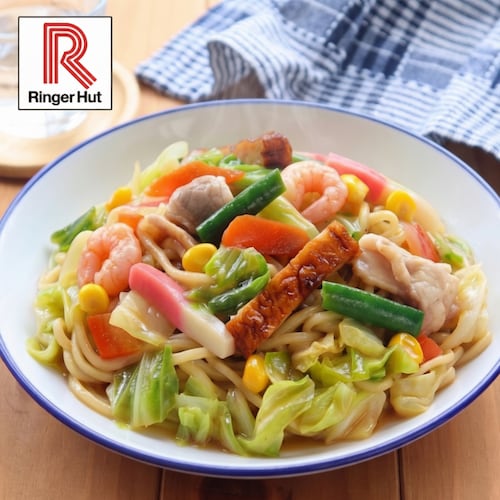 【フードロス対策】【30%OFF】 リンガーハットの冷やしまぜ麺（2食入）3袋 （賞味期限2026年8月19日）