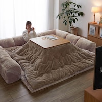 こたつと合わせると、熱がおしりや背中にも行きわたり、抜き出せないほどの気持ち良さ