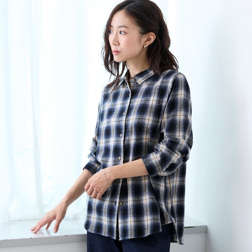 両面起毛長袖シャツ