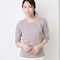 綿素材の7分袖Tシャツ