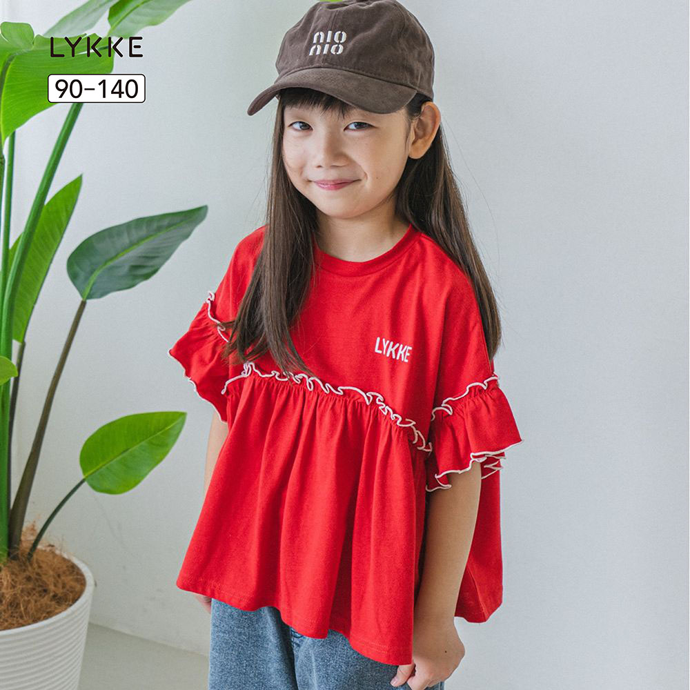 【リッケ/LYKKE】【LYKKE PARTY】メローフリル半袖Tシャツ