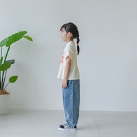 クリーム／モデル身長120cm、120サイズ着用