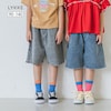 【リッケ/LYKKE】【LYKKE PARTY】ケミカルウォッシュデニムハーフパンツ