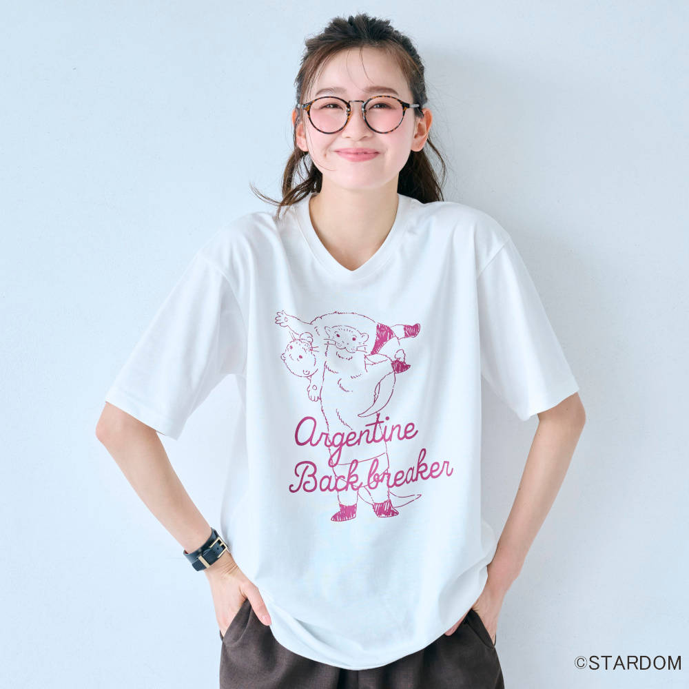 【ベルメゾン】アニマルプロレスTシャツ【スターダム(STARDOM)】