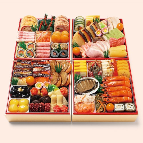 【予約商品】 京都〈京・料亭わらびの里〉和洋料亭おせち四段重