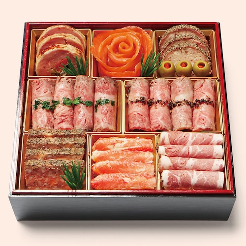【予約商品】 京都〈京・料亭わらびの里〉肉＆海鮮オードブル一段